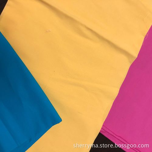 100% cotton poplin spandex plain dyed
